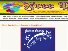 Tablet Screenshot of gilmerfreepress.net